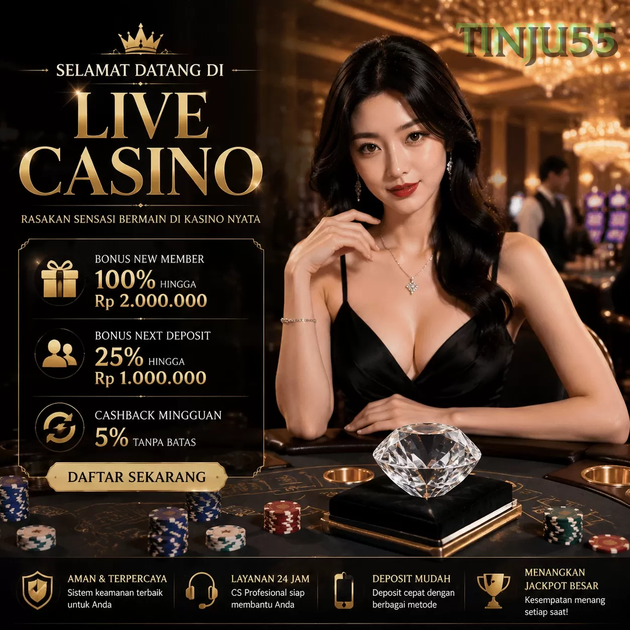 BONUS GARANSI KEKALAHAN SALDO KEMBALI 100_ promotion image
